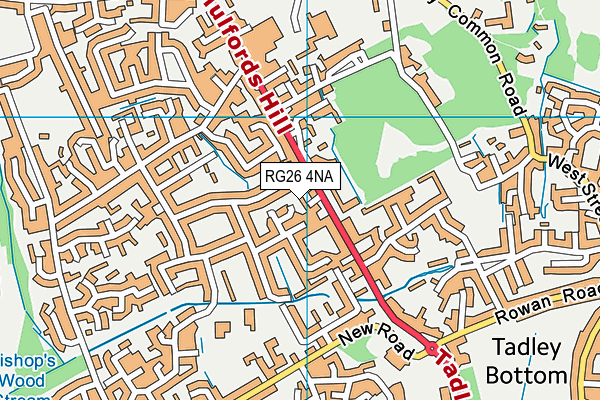 RG26 4NA map - OS VectorMap District (Ordnance Survey)