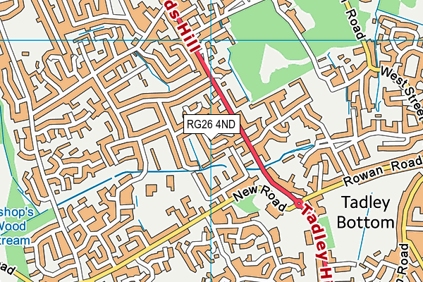 RG26 4ND map - OS VectorMap District (Ordnance Survey)