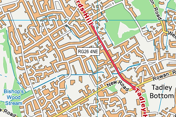 RG26 4NE map - OS VectorMap District (Ordnance Survey)