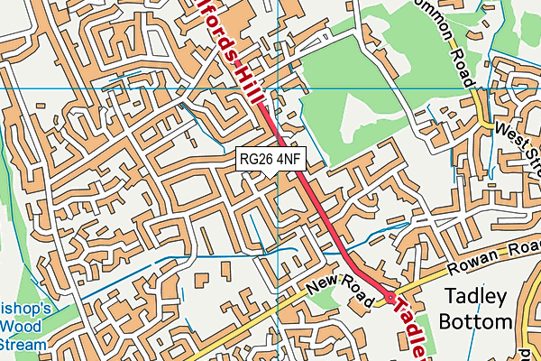 RG26 4NF map - OS VectorMap District (Ordnance Survey)