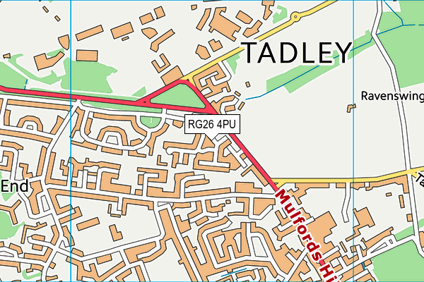 RG26 4PU map - OS VectorMap District (Ordnance Survey)