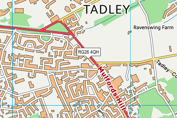 RG26 4QH map - OS VectorMap District (Ordnance Survey)