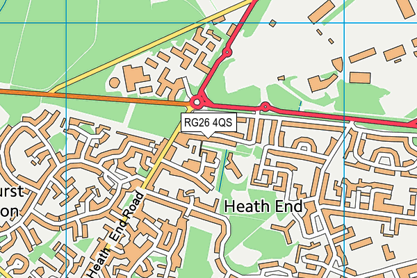 RG26 4QS map - OS VectorMap District (Ordnance Survey)