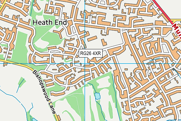 RG26 4XR map - OS VectorMap District (Ordnance Survey)