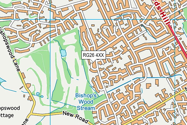 RG26 4XX map - OS VectorMap District (Ordnance Survey)