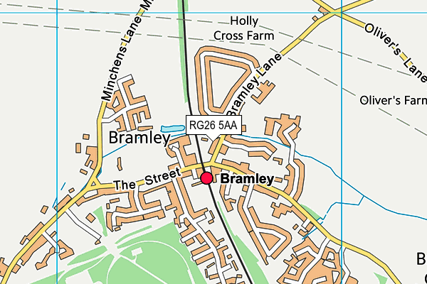 RG26 5AA map - OS VectorMap District (Ordnance Survey)