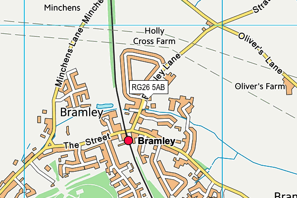 RG26 5AB map - OS VectorMap District (Ordnance Survey)