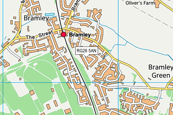 RG26 5AN map - OS VectorMap District (Ordnance Survey)