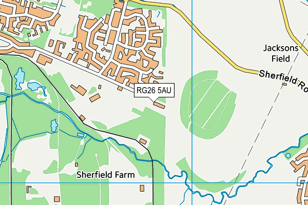 RG26 5AU map - OS VectorMap District (Ordnance Survey)