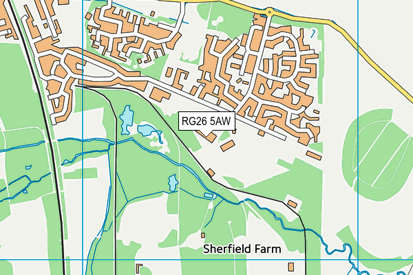 RG26 5AW map - OS VectorMap District (Ordnance Survey)