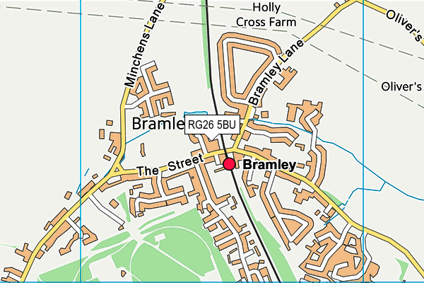 RG26 5BU map - OS VectorMap District (Ordnance Survey)