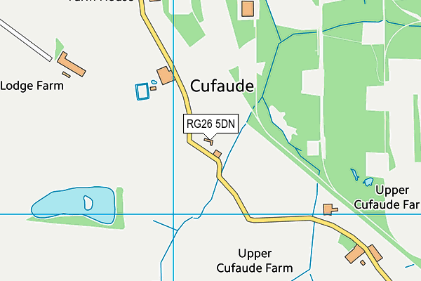 RG26 5DN map - OS VectorMap District (Ordnance Survey)