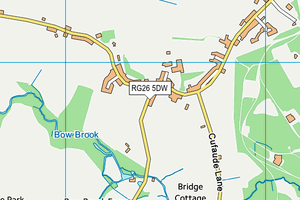 RG26 5DW map - OS VectorMap District (Ordnance Survey)