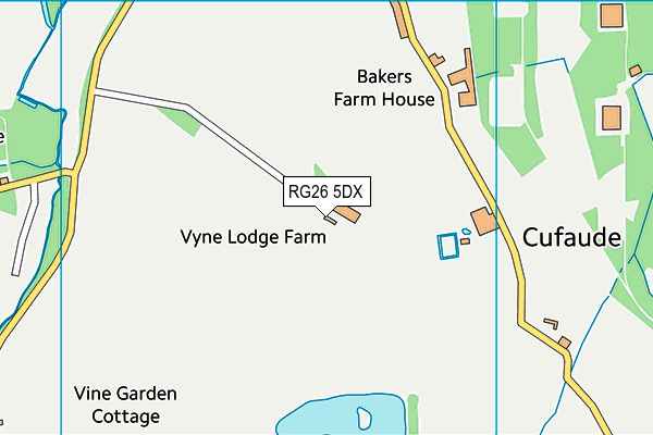 RG26 5DX map - OS VectorMap District (Ordnance Survey)