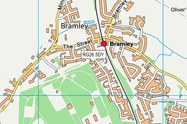 RG26 5DY map - OS VectorMap District (Ordnance Survey)