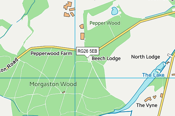 RG26 5EB map - OS VectorMap District (Ordnance Survey)