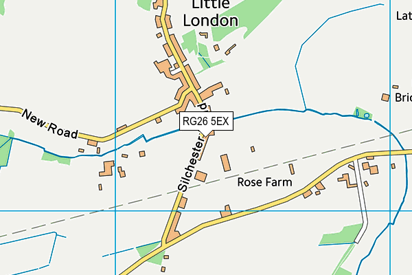 RG26 5EX map - OS VectorMap District (Ordnance Survey)