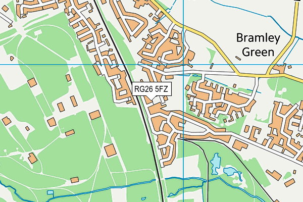 RG26 5FZ map - OS VectorMap District (Ordnance Survey)