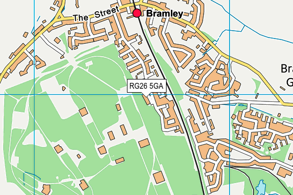 RG26 5GA map - OS VectorMap District (Ordnance Survey)