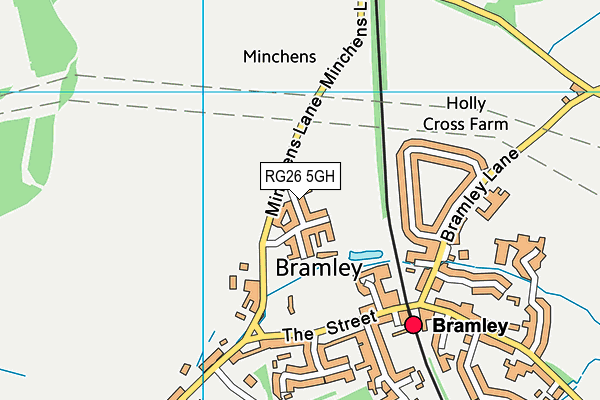 RG26 5GH map - OS VectorMap District (Ordnance Survey)