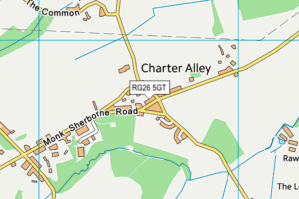 RG26 5GT map - OS VectorMap District (Ordnance Survey)