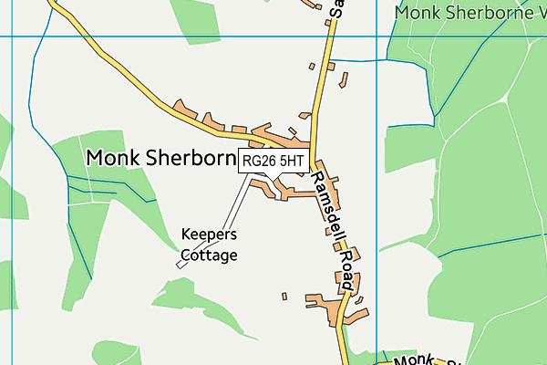 RG26 5HT map - OS VectorMap District (Ordnance Survey)