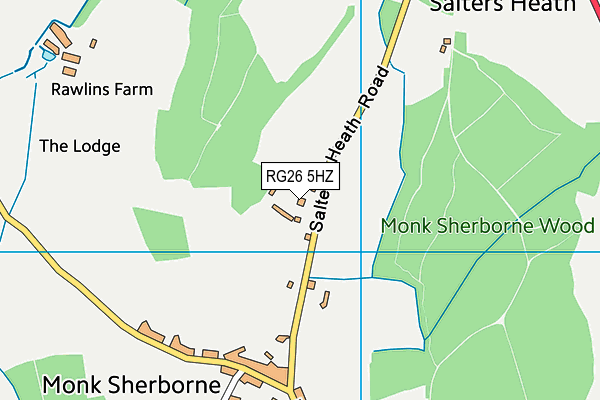 RG26 5HZ map - OS VectorMap District (Ordnance Survey)