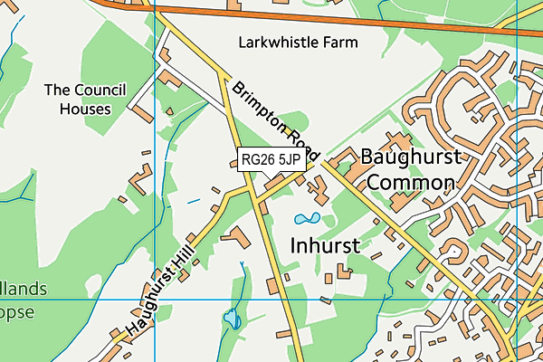 RG26 5JP map - OS VectorMap District (Ordnance Survey)