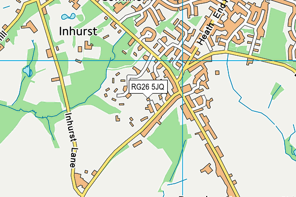 RG26 5JQ map - OS VectorMap District (Ordnance Survey)