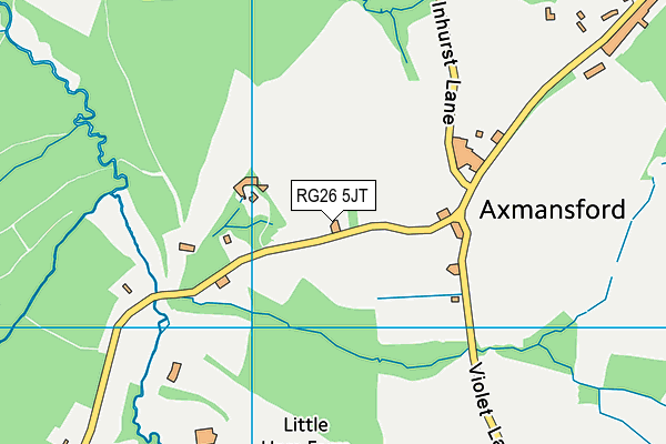 RG26 5JT map - OS VectorMap District (Ordnance Survey)