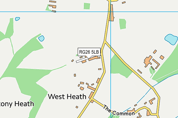 RG26 5LB map - OS VectorMap District (Ordnance Survey)