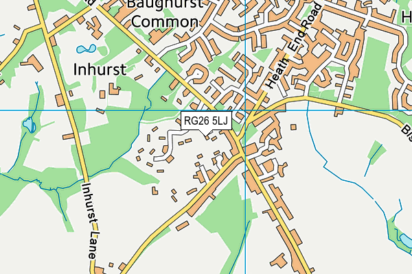 RG26 5LJ map - OS VectorMap District (Ordnance Survey)