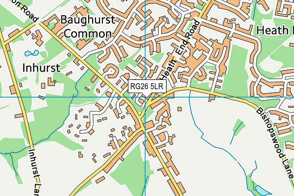 RG26 5LR map - OS VectorMap District (Ordnance Survey)