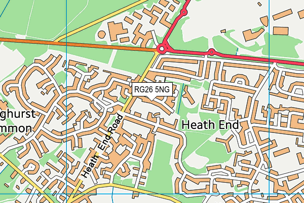 RG26 5NG map - OS VectorMap District (Ordnance Survey)