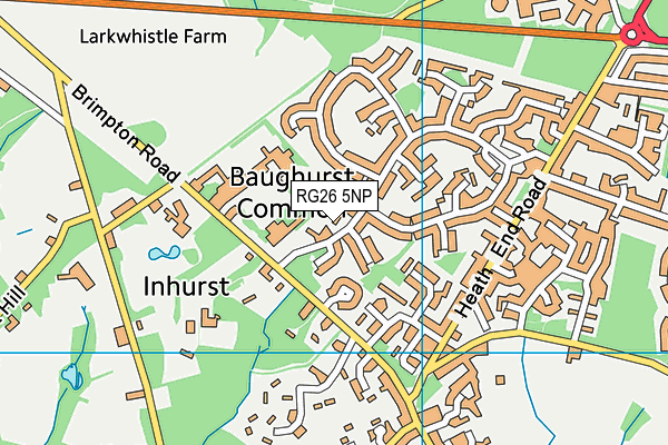 RG26 5NP map - OS VectorMap District (Ordnance Survey)