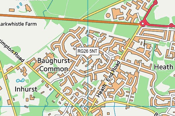 RG26 5NT map - OS VectorMap District (Ordnance Survey)