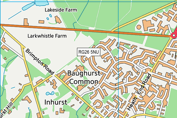 RG26 5NU map - OS VectorMap District (Ordnance Survey)