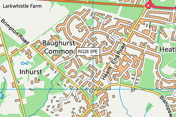 RG26 5PE map - OS VectorMap District (Ordnance Survey)