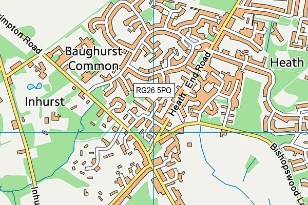 RG26 5PQ map - OS VectorMap District (Ordnance Survey)