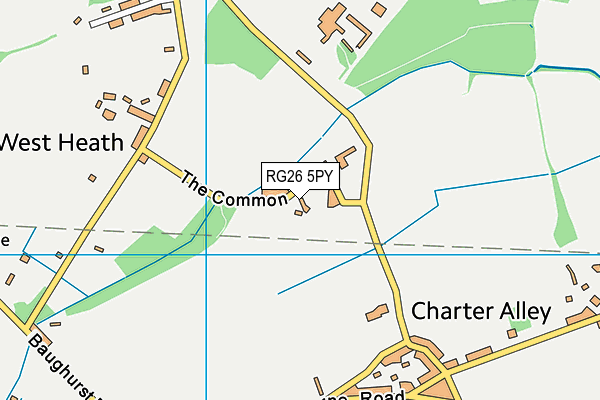 RG26 5PY map - OS VectorMap District (Ordnance Survey)