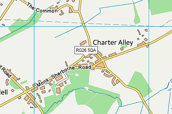 RG26 5QA map - OS VectorMap District (Ordnance Survey)