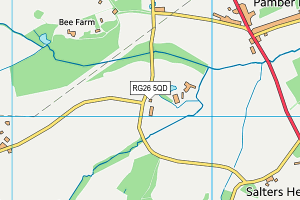 The Priory School (Tadley) map (RG26 5QD) - OS VectorMap District (Ordnance Survey)