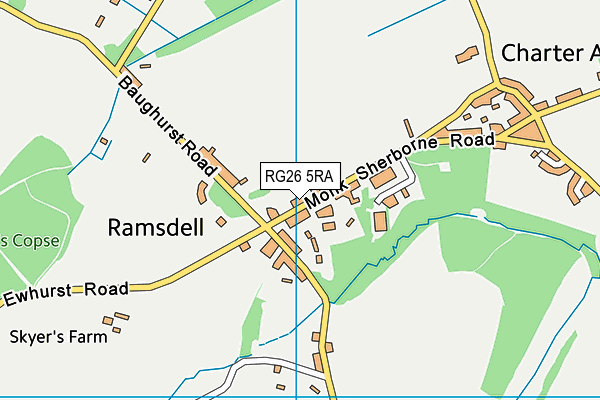 RG26 5RA map - OS VectorMap District (Ordnance Survey)