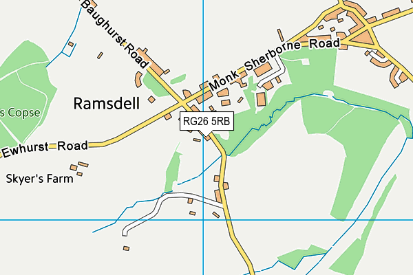 RG26 5RB map - OS VectorMap District (Ordnance Survey)