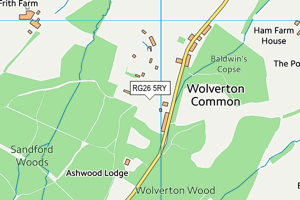 RG26 5RY map - OS VectorMap District (Ordnance Survey)