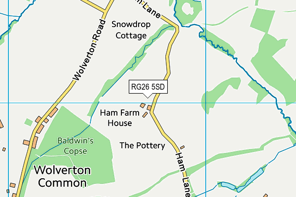 RG26 5SD map - OS VectorMap District (Ordnance Survey)