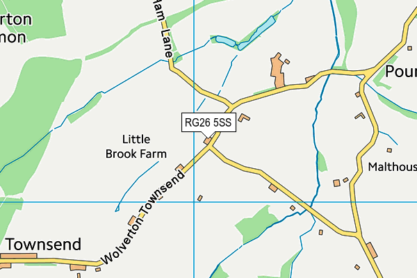 RG26 5SS map - OS VectorMap District (Ordnance Survey)