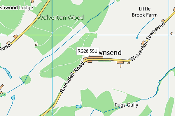 RG26 5SU map - OS VectorMap District (Ordnance Survey)