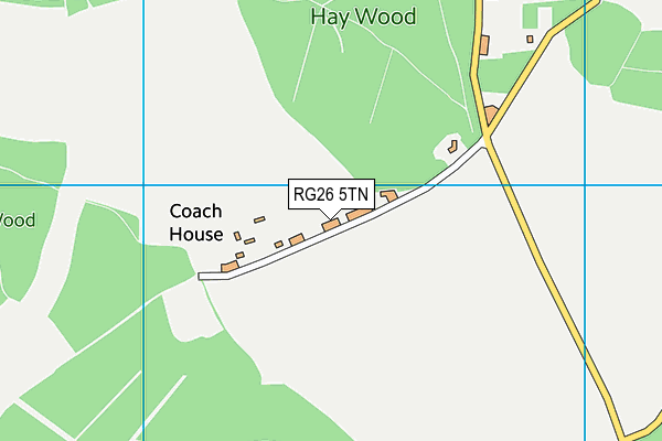 RG26 5TN map - OS VectorMap District (Ordnance Survey)