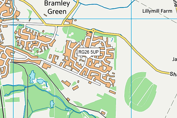 RG26 5UP map - OS VectorMap District (Ordnance Survey)